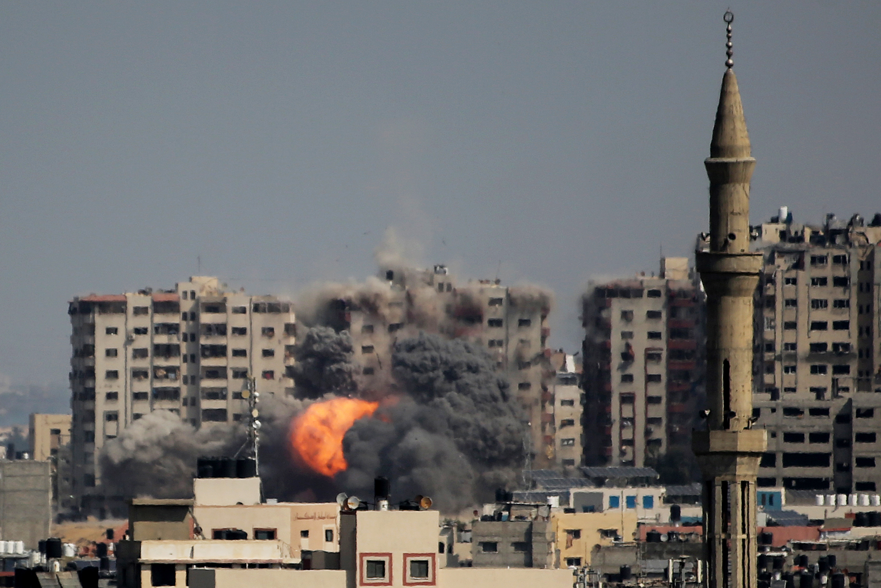 Photo of a bombing in Gaza