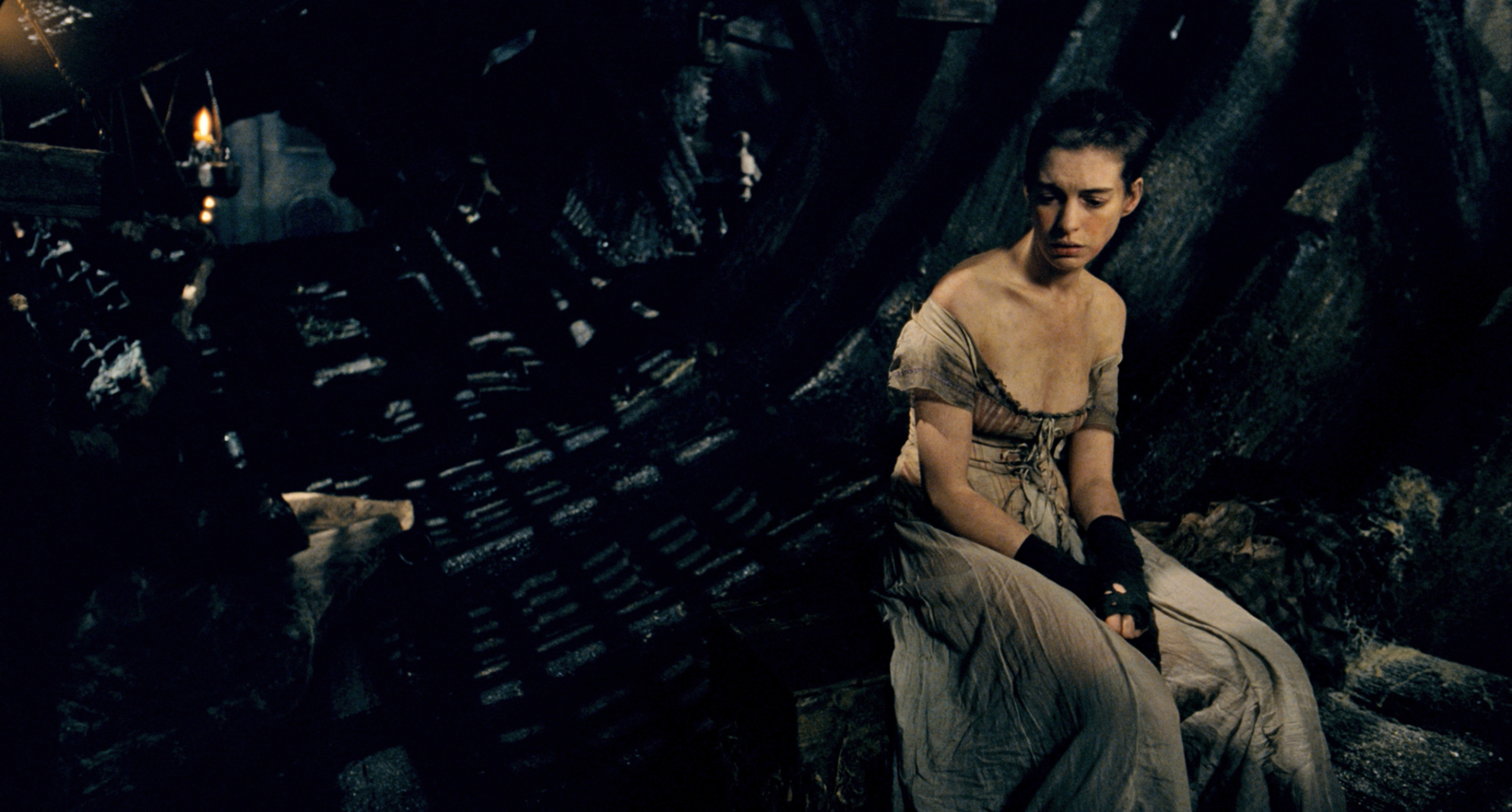 anne in the film, looking very malnourished for her character