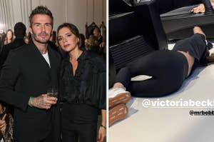 Victoria Beckham Trolls David Beckham Over His 'Gaston' Boots
