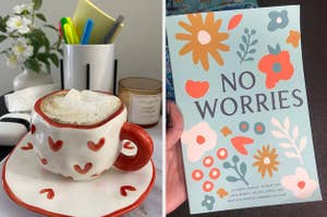 mug and no worries notebook 