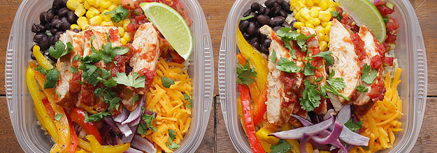 Weekday Meal-Prep Chicken Burrito Bowls Recipe by Tasty