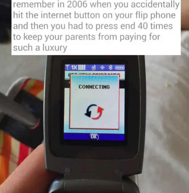a phone connecting to internet