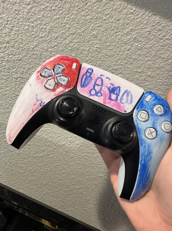 they drew dicks on the controller