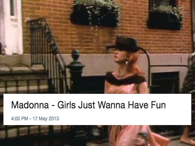 &quot;Madonna - Girls Just Wanna Have Fun&quot;