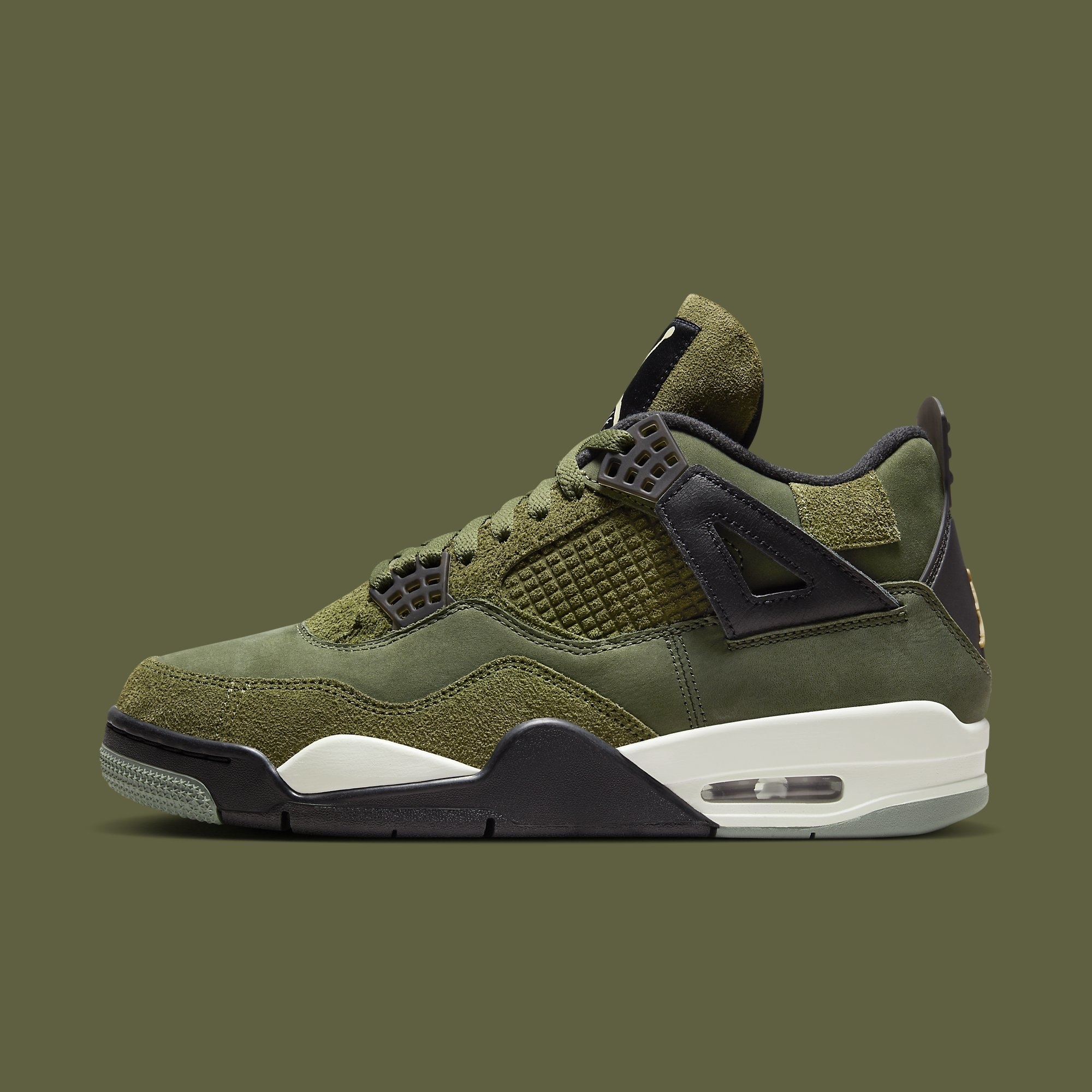 Jordan retro clearance 4 olive green