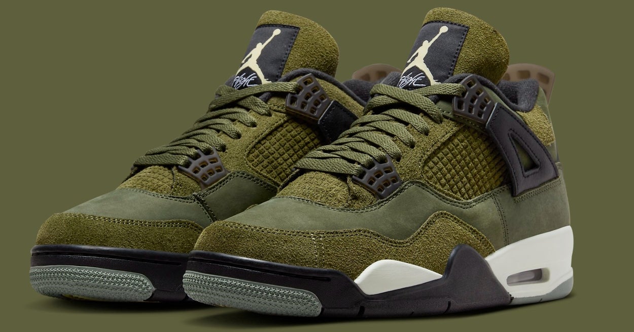 'Olive' Air Jordan 4 Craft Releases This Month