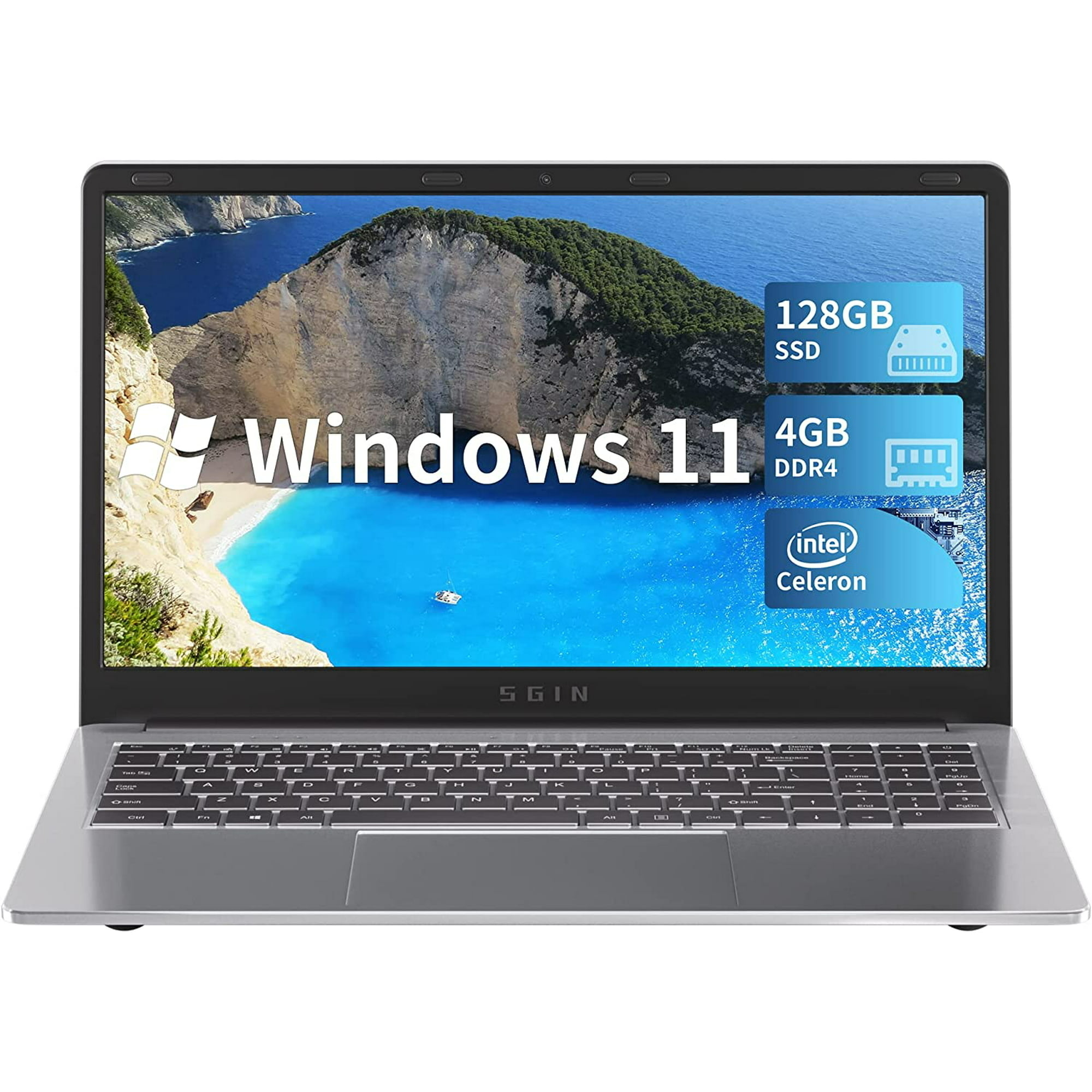 SGIN 15.6 inch Laptop on a white background