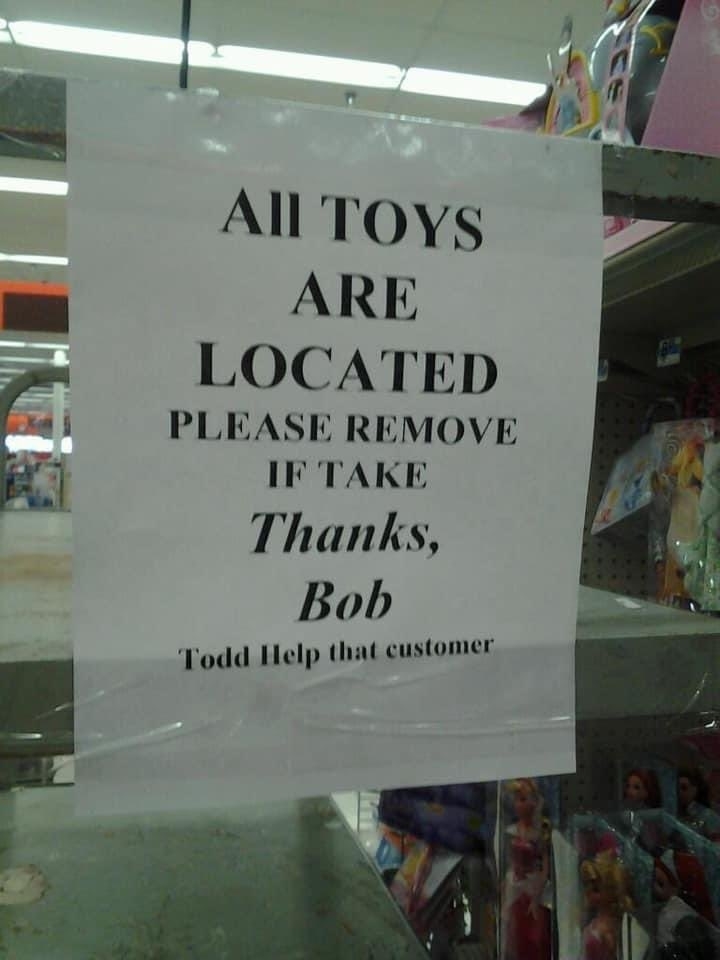 &quot;Todd Help that customer&quot;