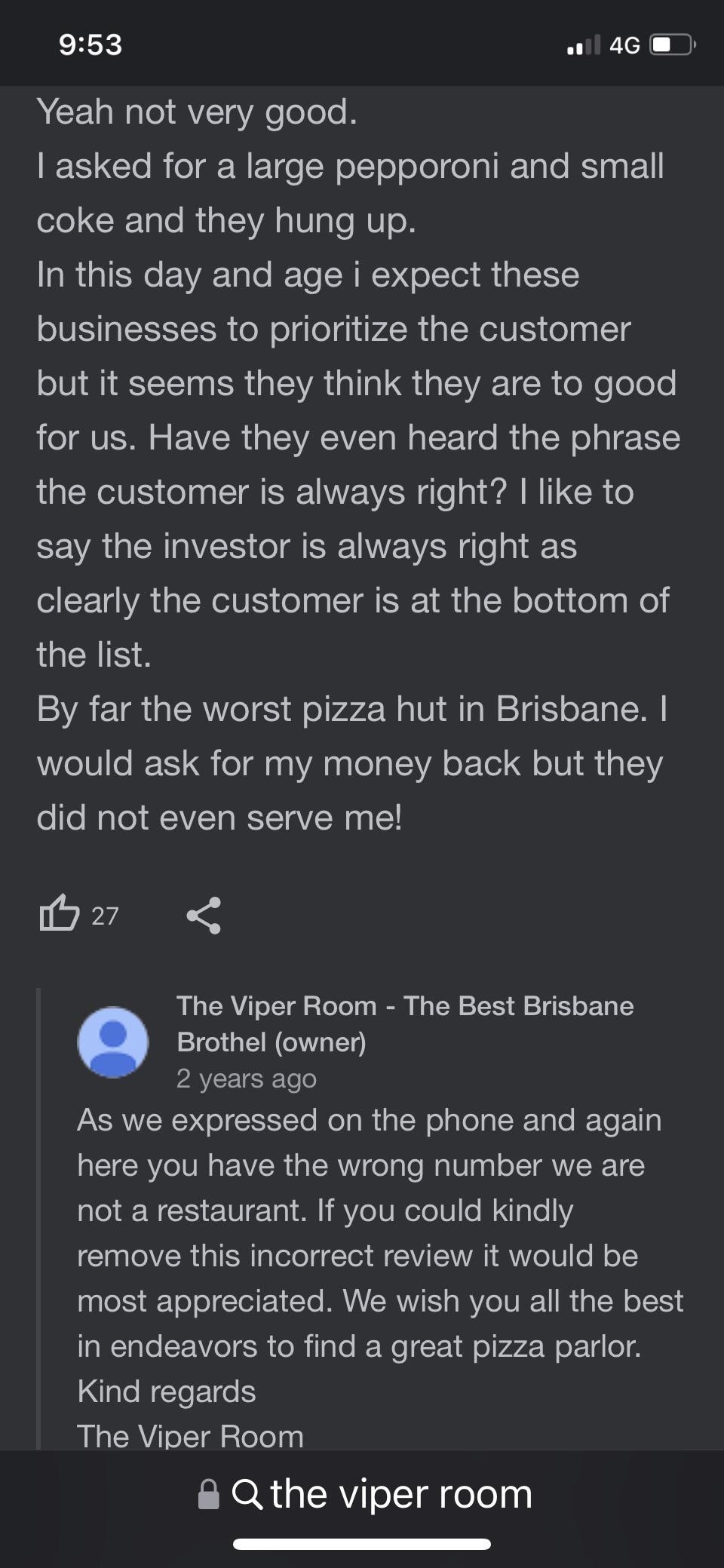 by far the worst Pizza Hut in Brisbane