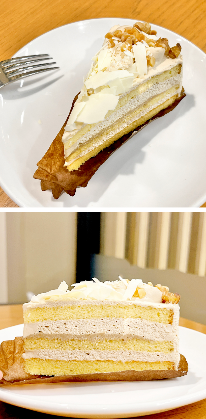 スタバのおすすめスイーツ「ホワイトモカケーキ」