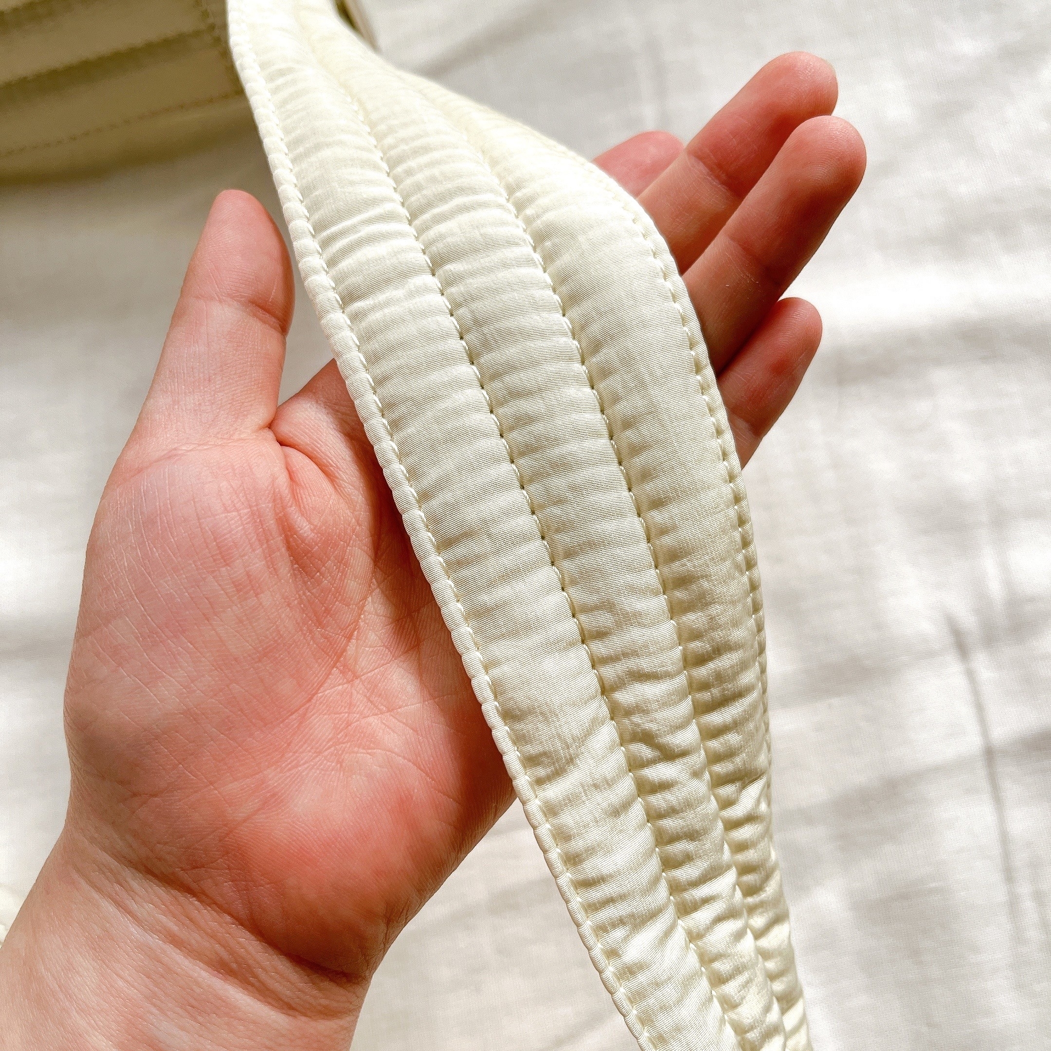 ニコアンドのオススメのバッグ「オリジナルロゴキルトショルダーバッグ」