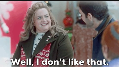 "Well, I don't like that."