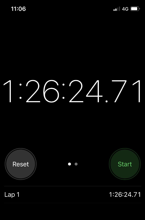 a timer is going on for over an hour