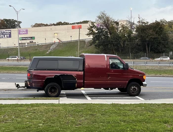 A truck DiY-ed together with a ton of different car parts