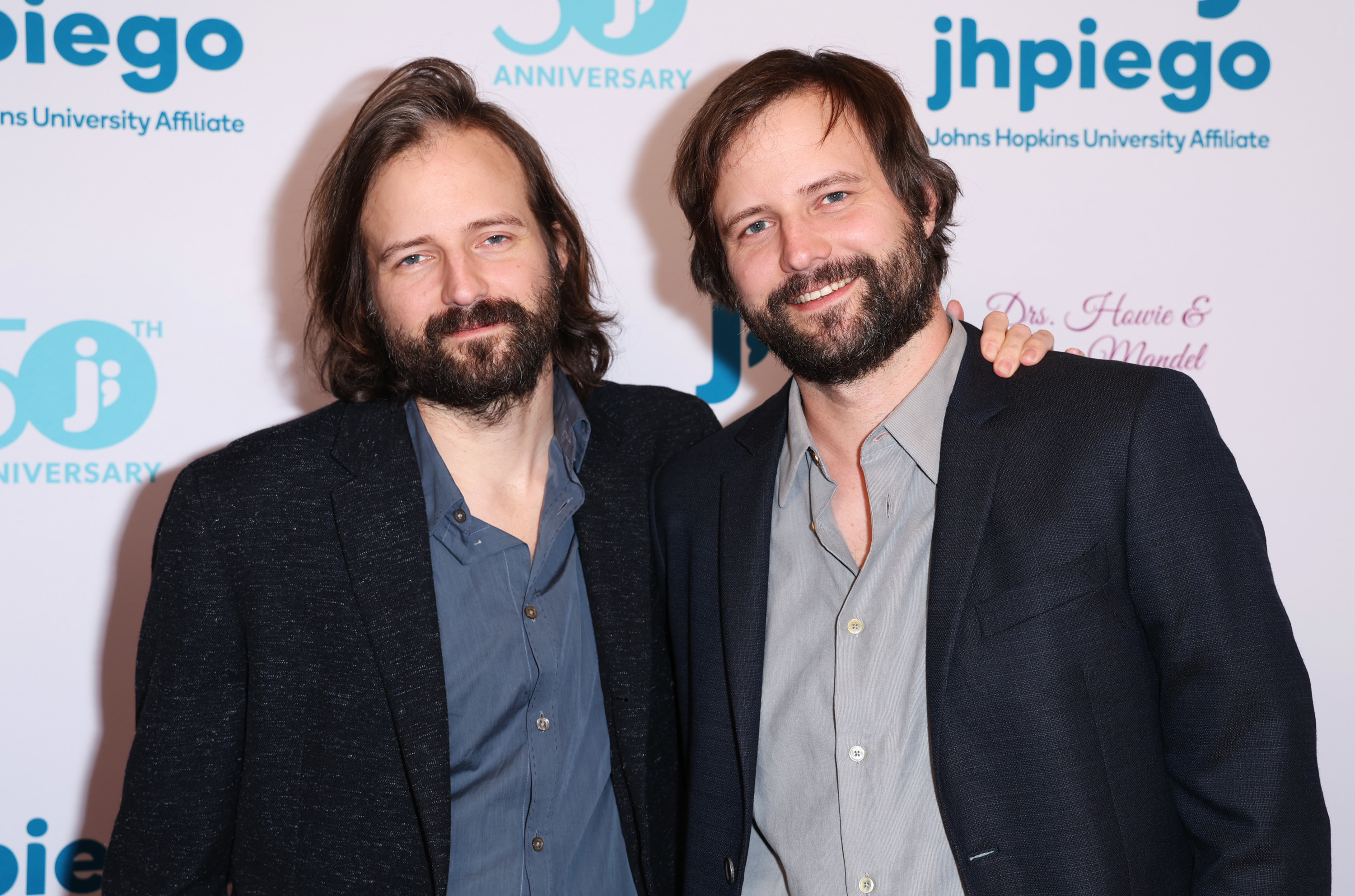 The Duffer brothers at a media event