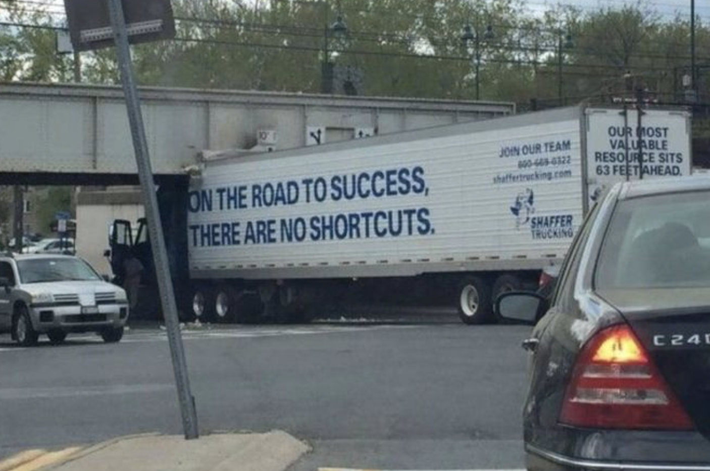 "On the road to success, there are no shortcuts."