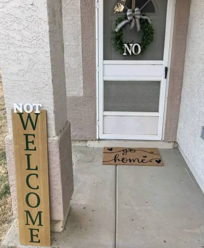 "Not Welcome"