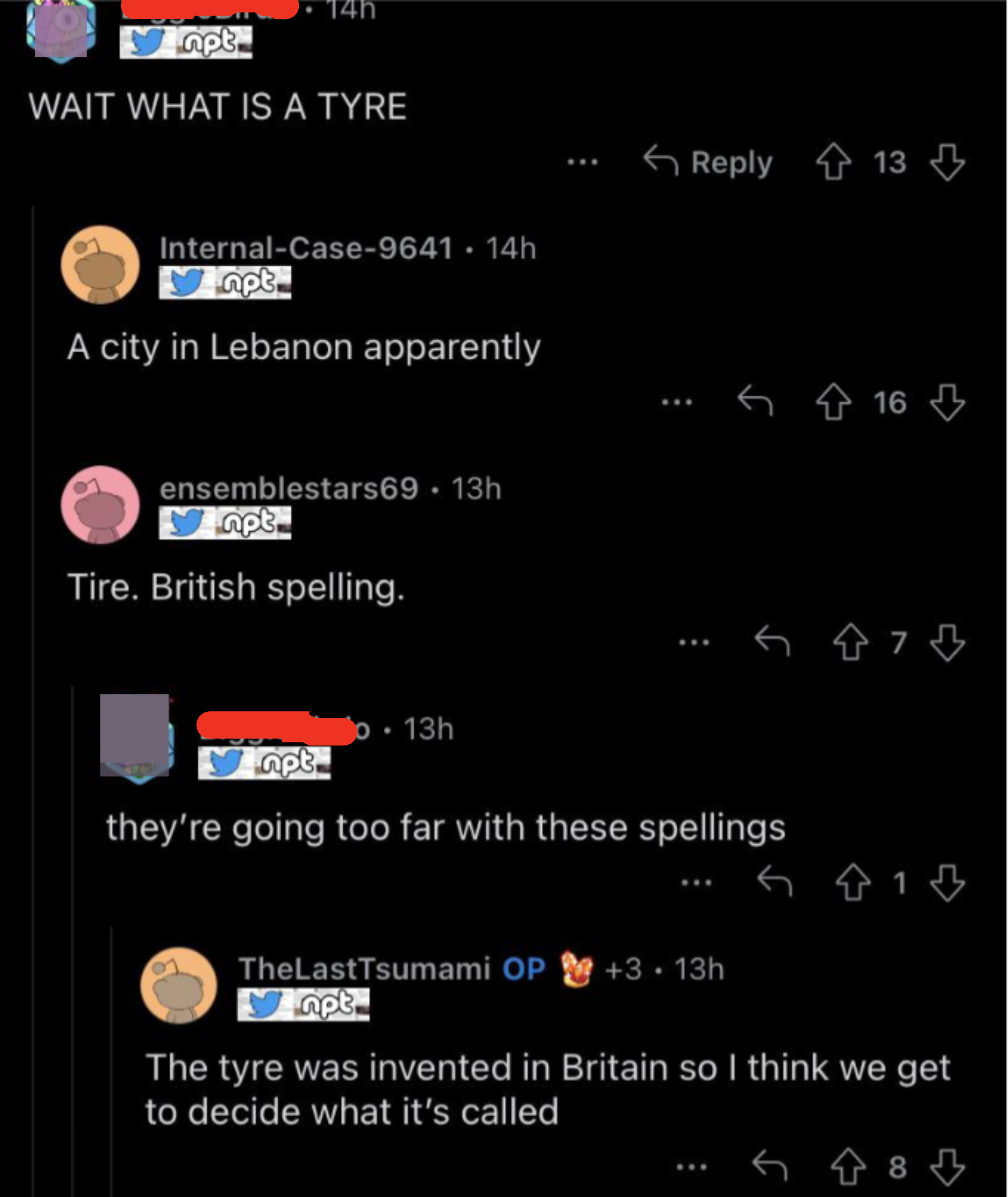 &quot;the tyre was invented in Britain...&quot;