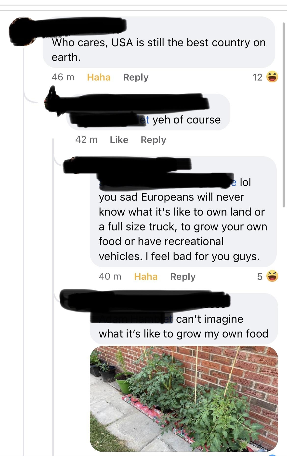 &quot;can&#x27;t imagine what it&#x27;s like to grow my own food&quot;