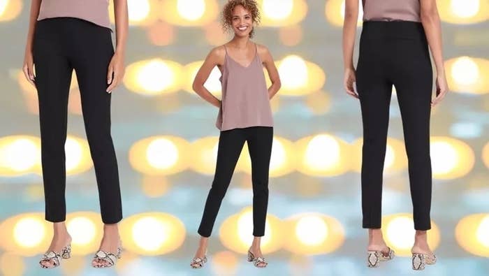 Target Leggings Womens Size 12 Black Elastic Waist PullOn Cropped Comfy  Stretch