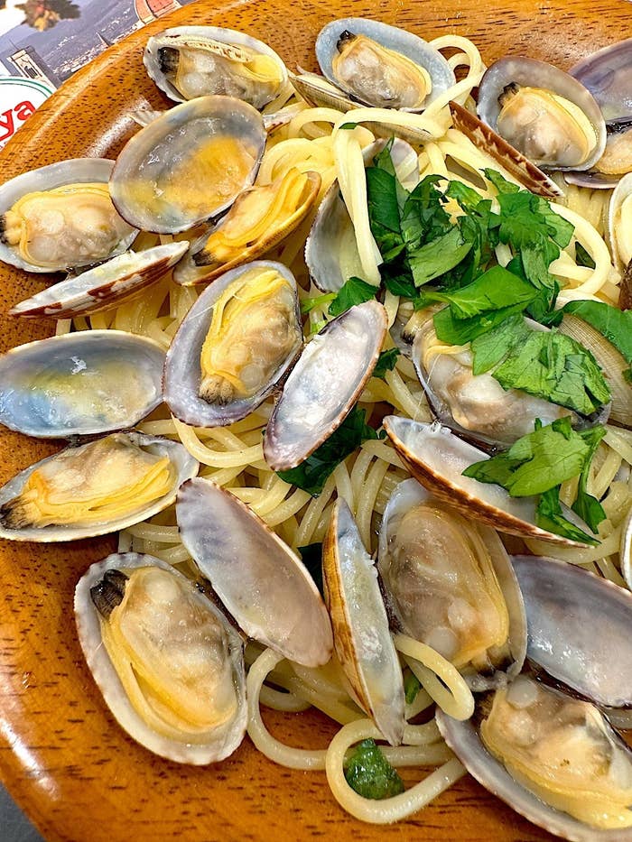 サイゼリヤのオススメのパスタ「スープ入り塩味ボンゴレ」