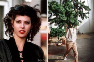marisa tomei in my cousin vinny and christmas tree 