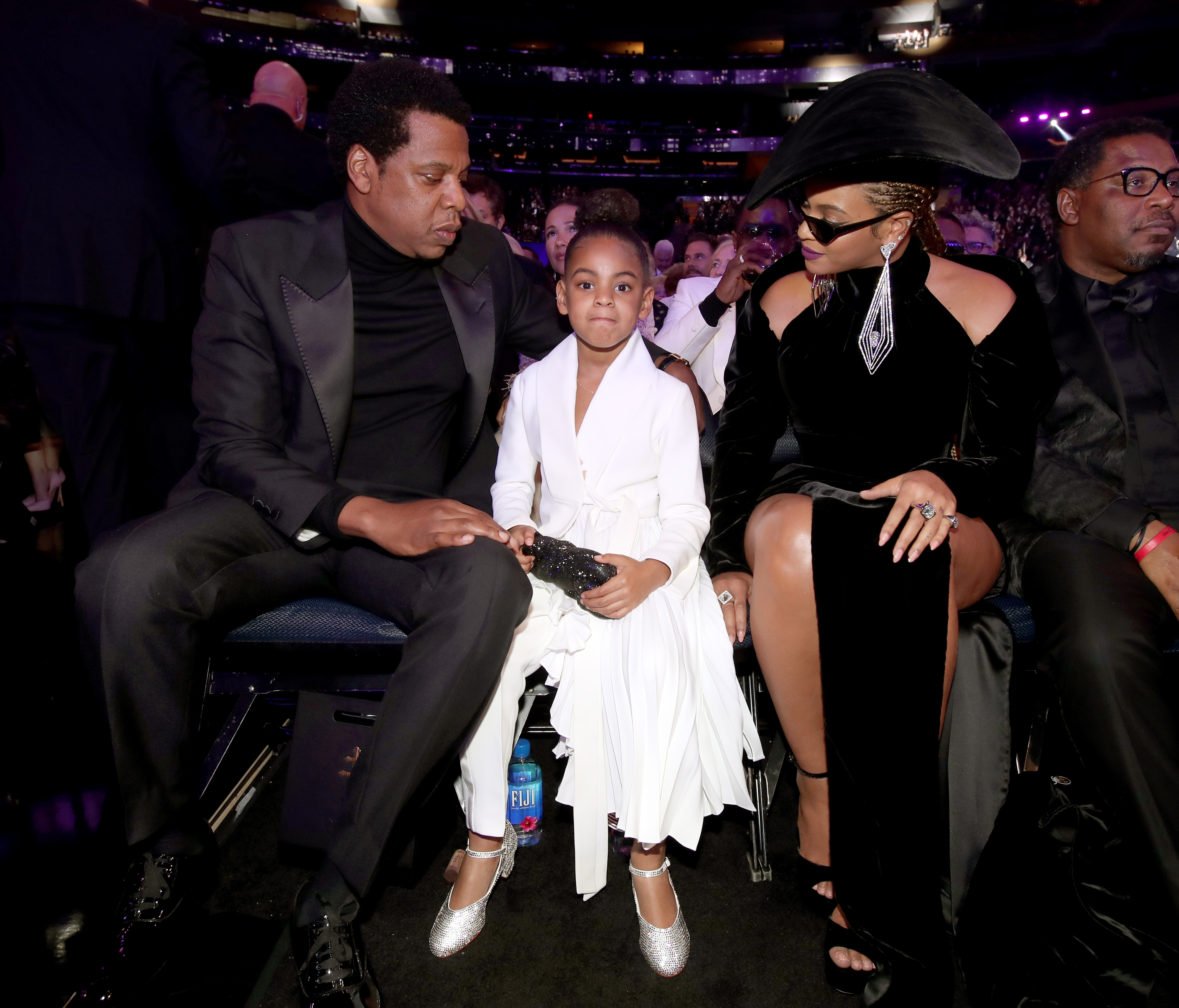 Beyoncé, Jay-Z, and Blue Ivy sitting together