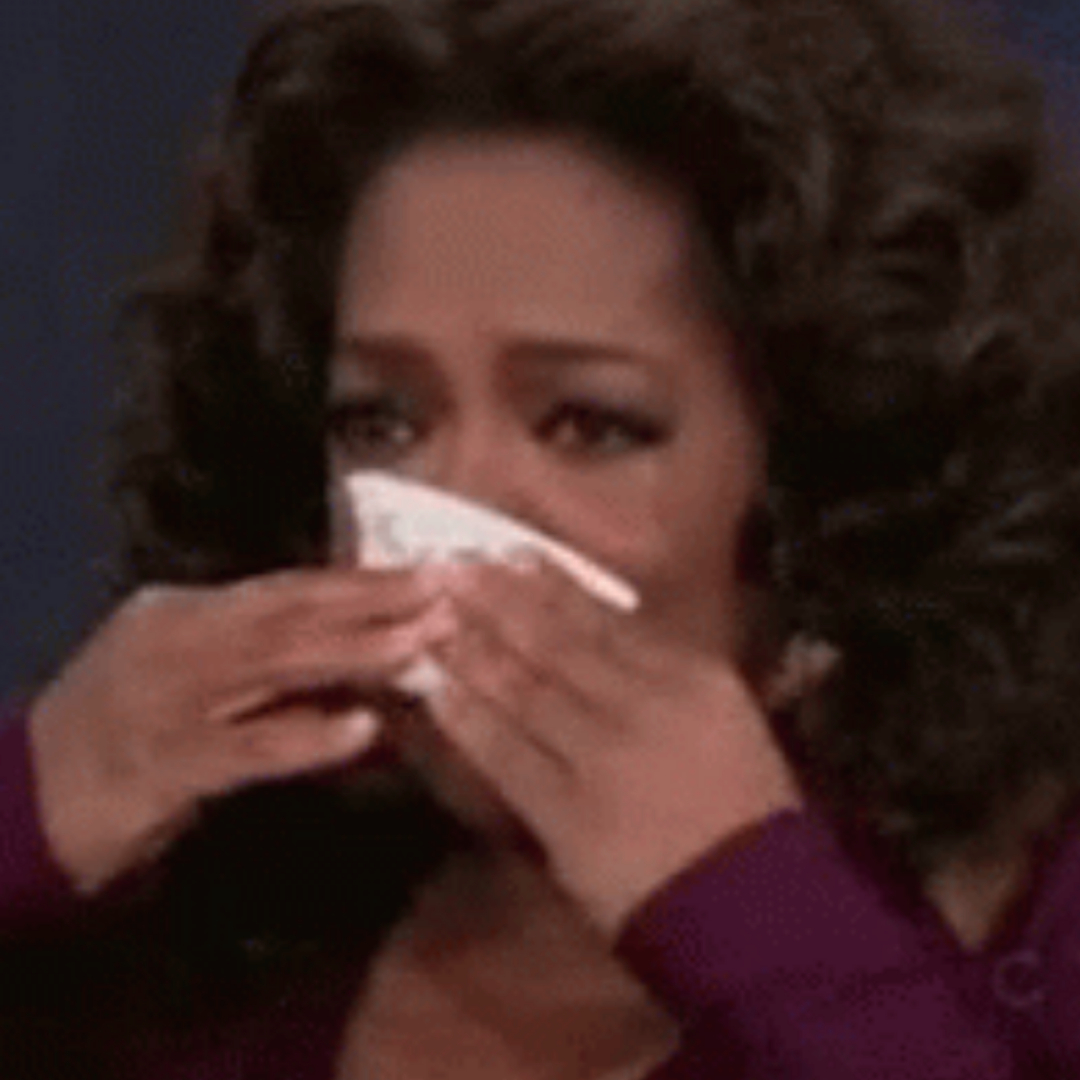 Oprah on "The Oprah Winfrey Show"