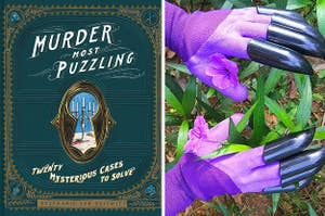 murder most puzzling / claw-style gardening gloves