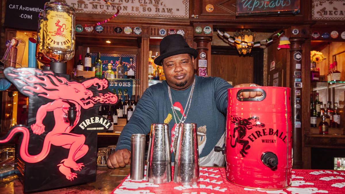 Christmas is just around the corner and to officially ring in the festive period, Fireball Cinnamon Whisky Liqueur connected with Big Narstie for a night of Christmas caroling and a good old-fashioned knees up at the Cat And Mutton pub in Broadway Market in East London