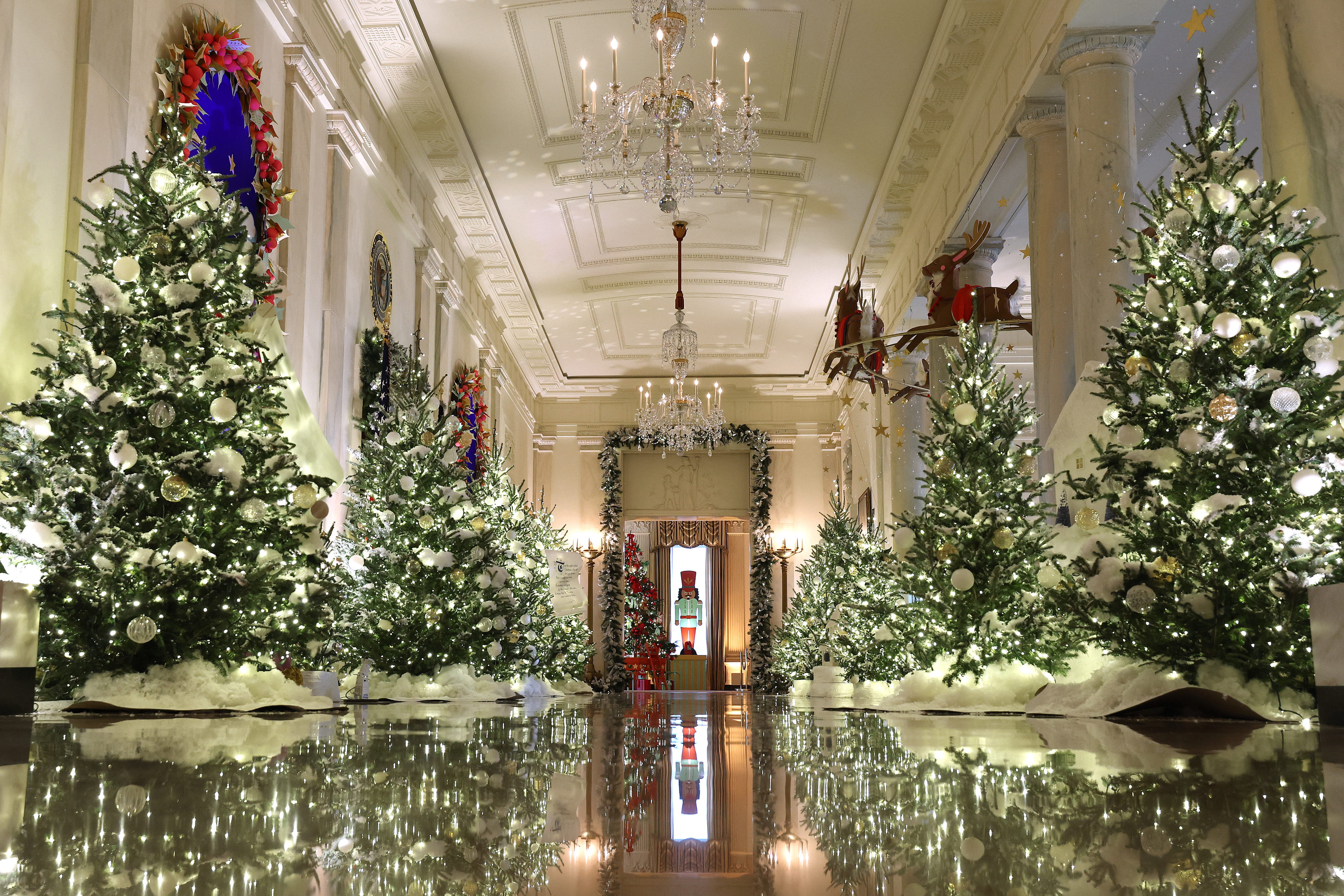 Christmas display at the White House
