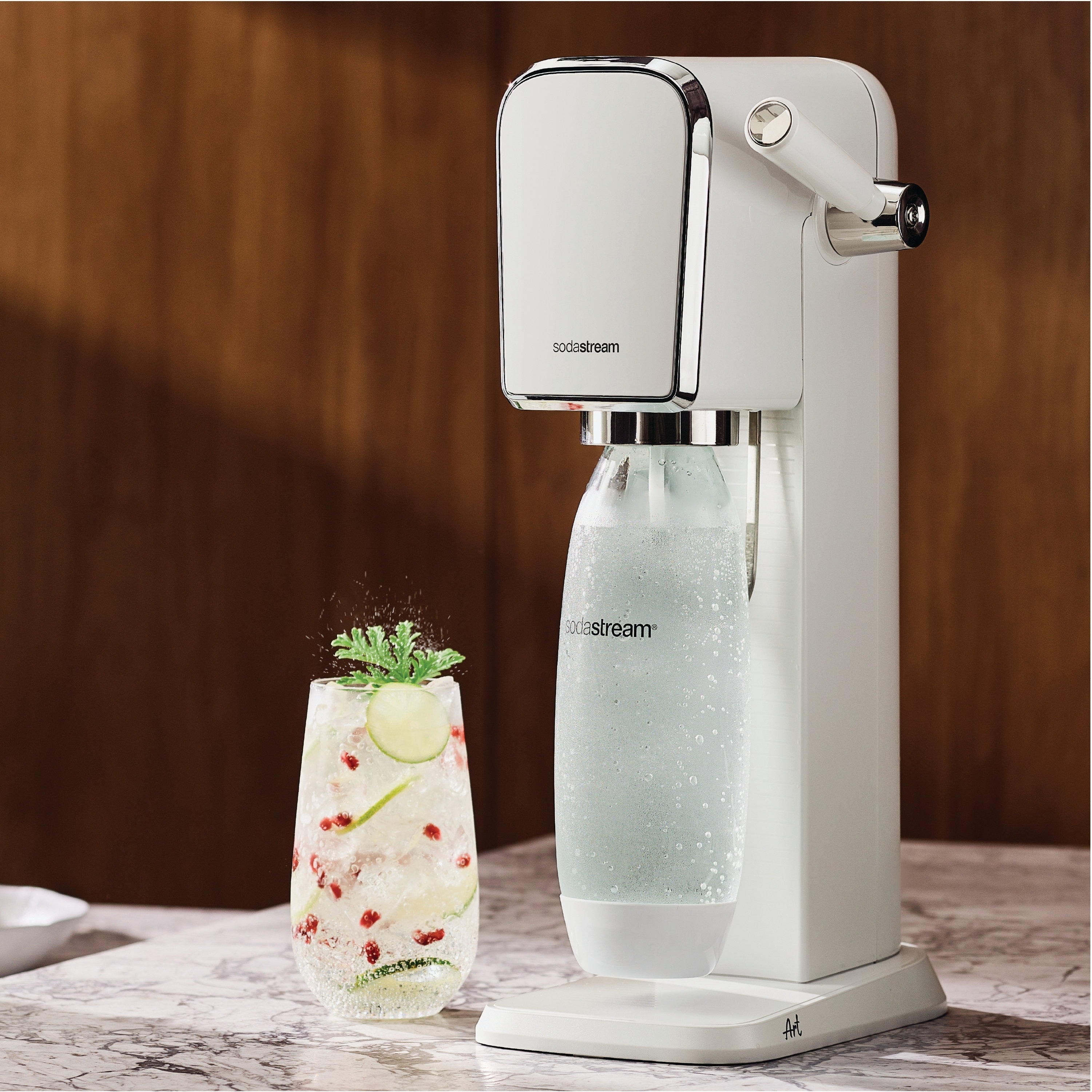 the SodaStream on a counter