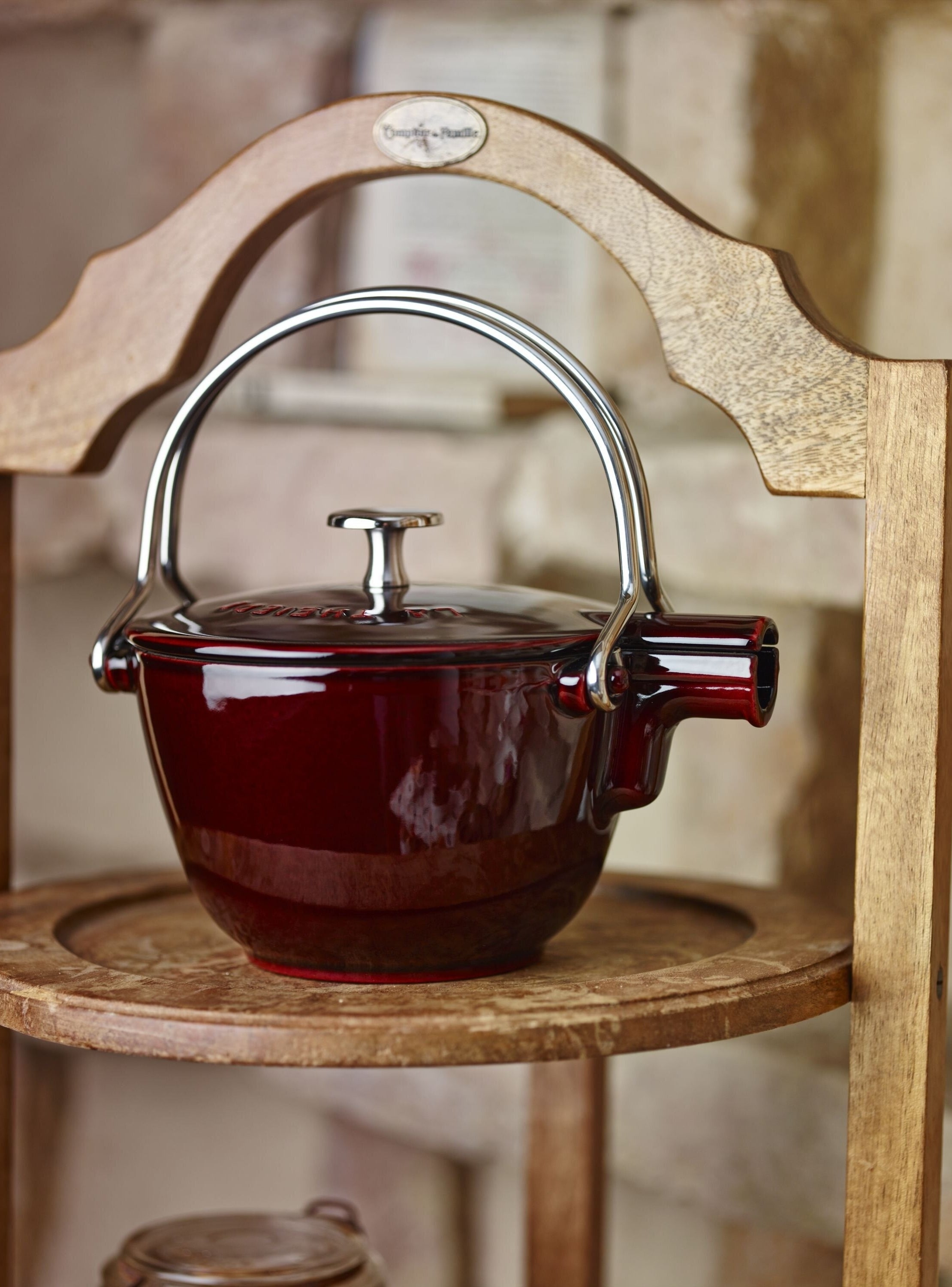 the cast-iron kettle with a handle