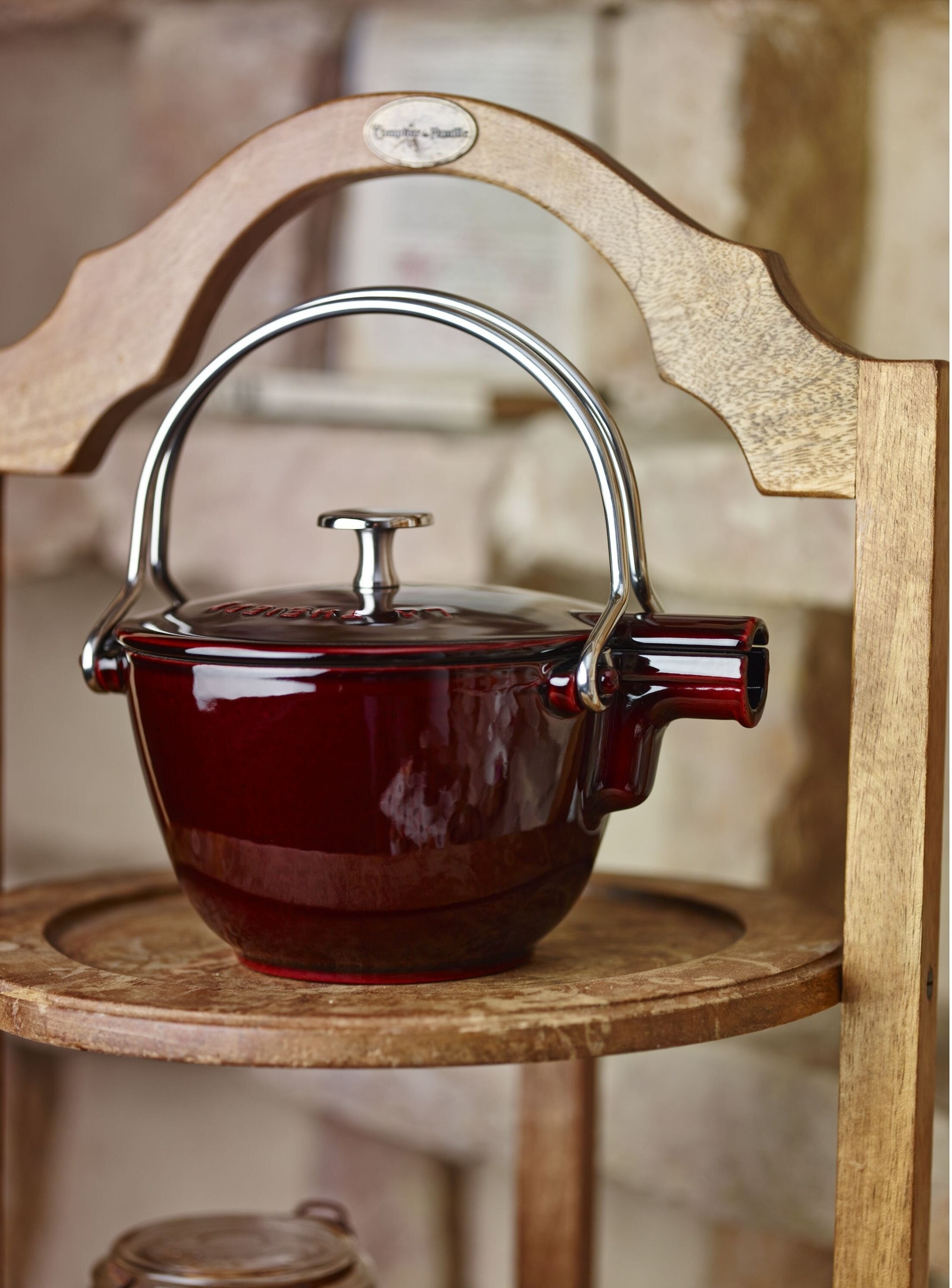 the cast-iron kettle with a handle