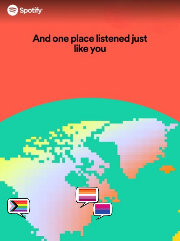 Spotify&#x27;s &quot;And one place listened just like you&quot; screen