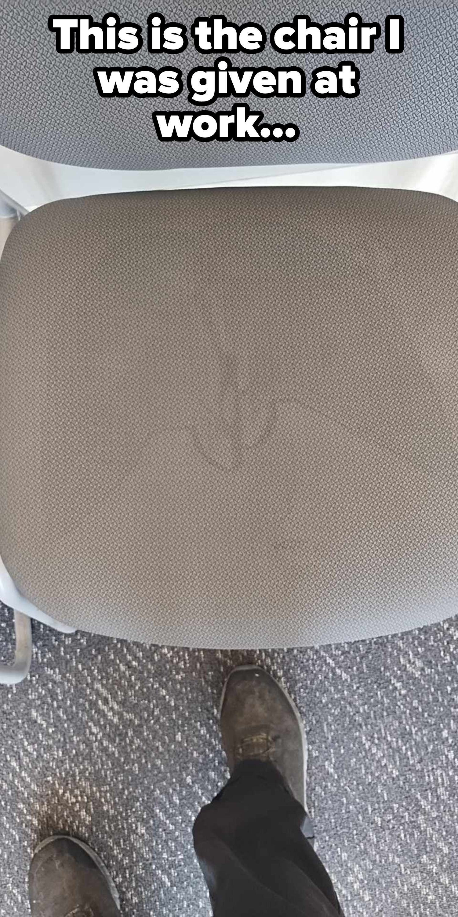 a chair with stains on it