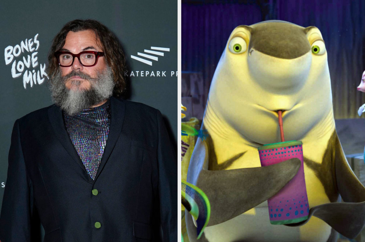 Side-by-side of Jack Black and Lenny