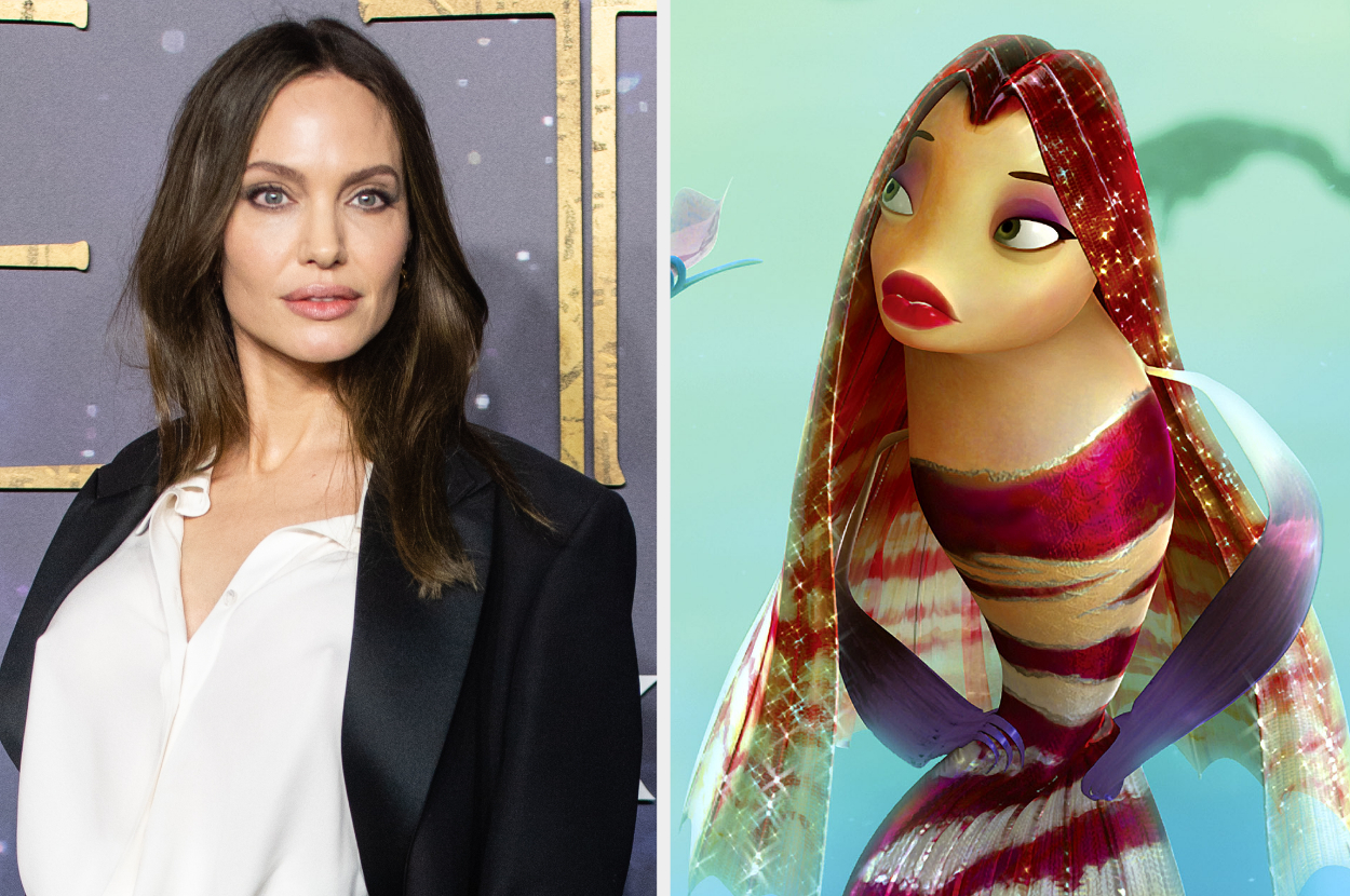 Side-by-side of Angelina Jolie and Lola
