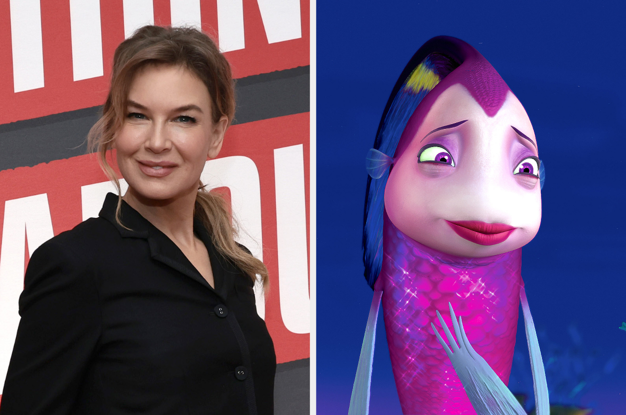 Side-by-side of Renée Zellweger and Angie