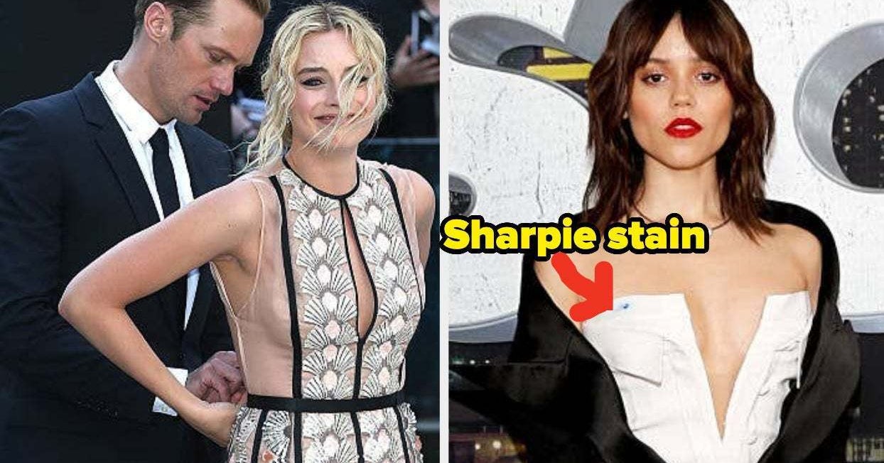 14 Times Celebs Had Red Carpet Wardrobe Malfunctions