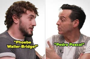 Paul and Andrew guess Phoebe Waller-Bridge and Pedro Pascal as the most famous people in each other's contacts