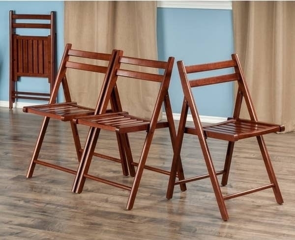the set of folding chairs