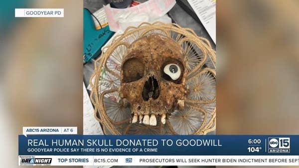 &quot;Real human skull donated to Goodwill&quot;