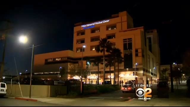A hospital on the news
