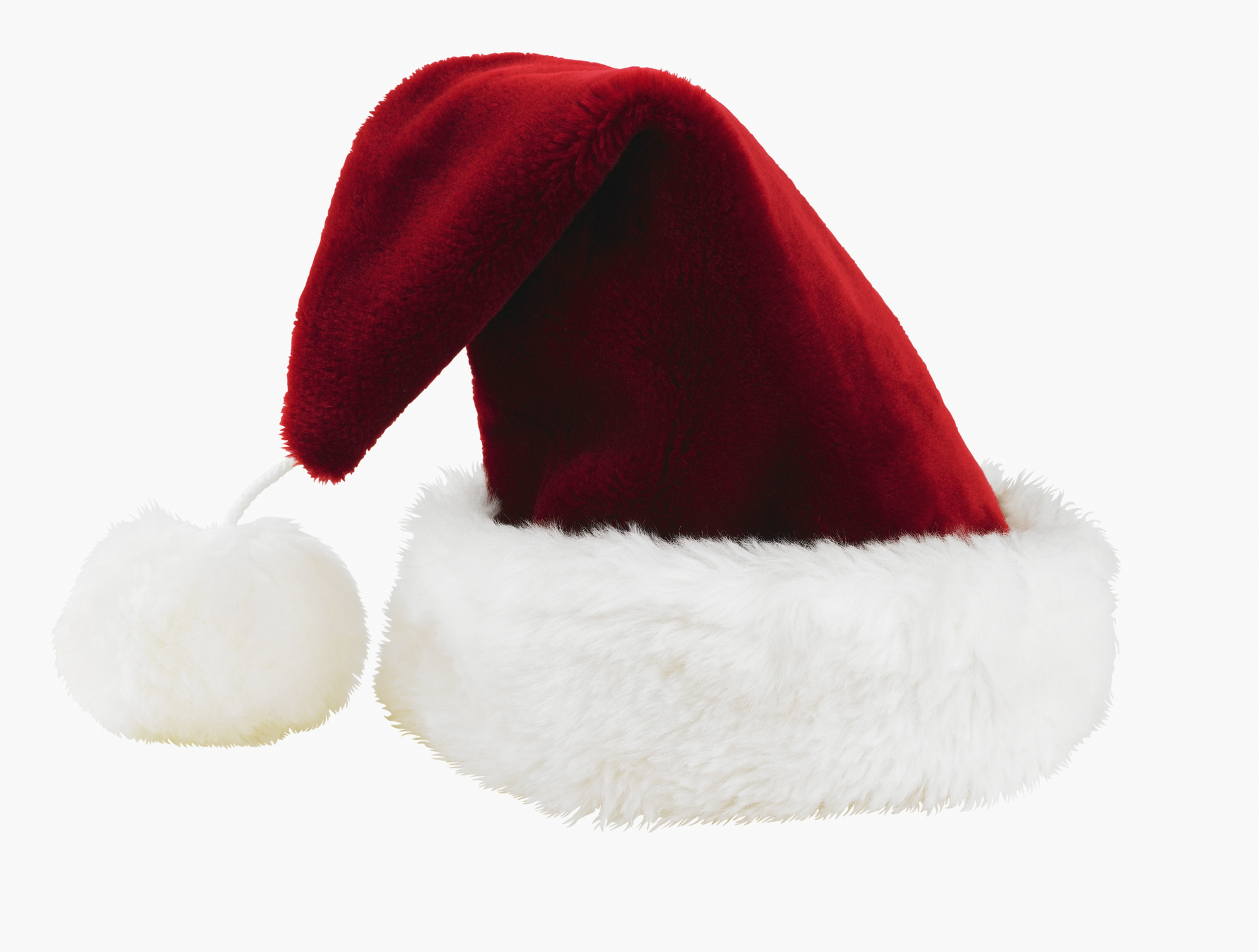 a Santa hat