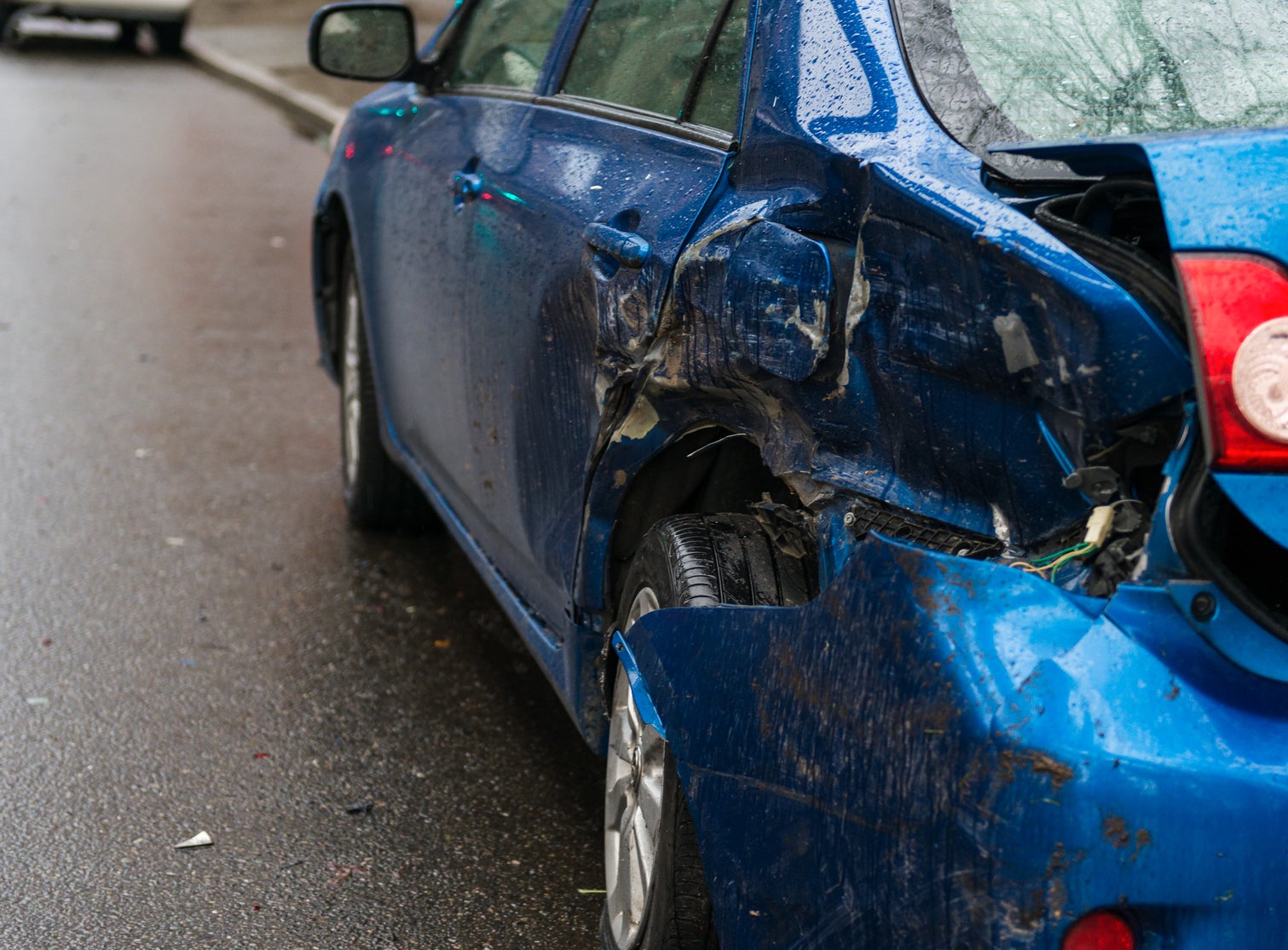 a car that's been in an accident