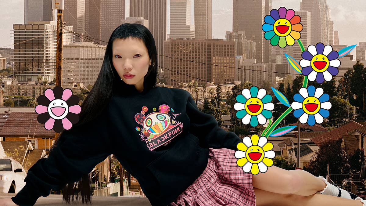 The K-pop superstars have released a 19-piece collection with the iconic Japanese graphic designer.
