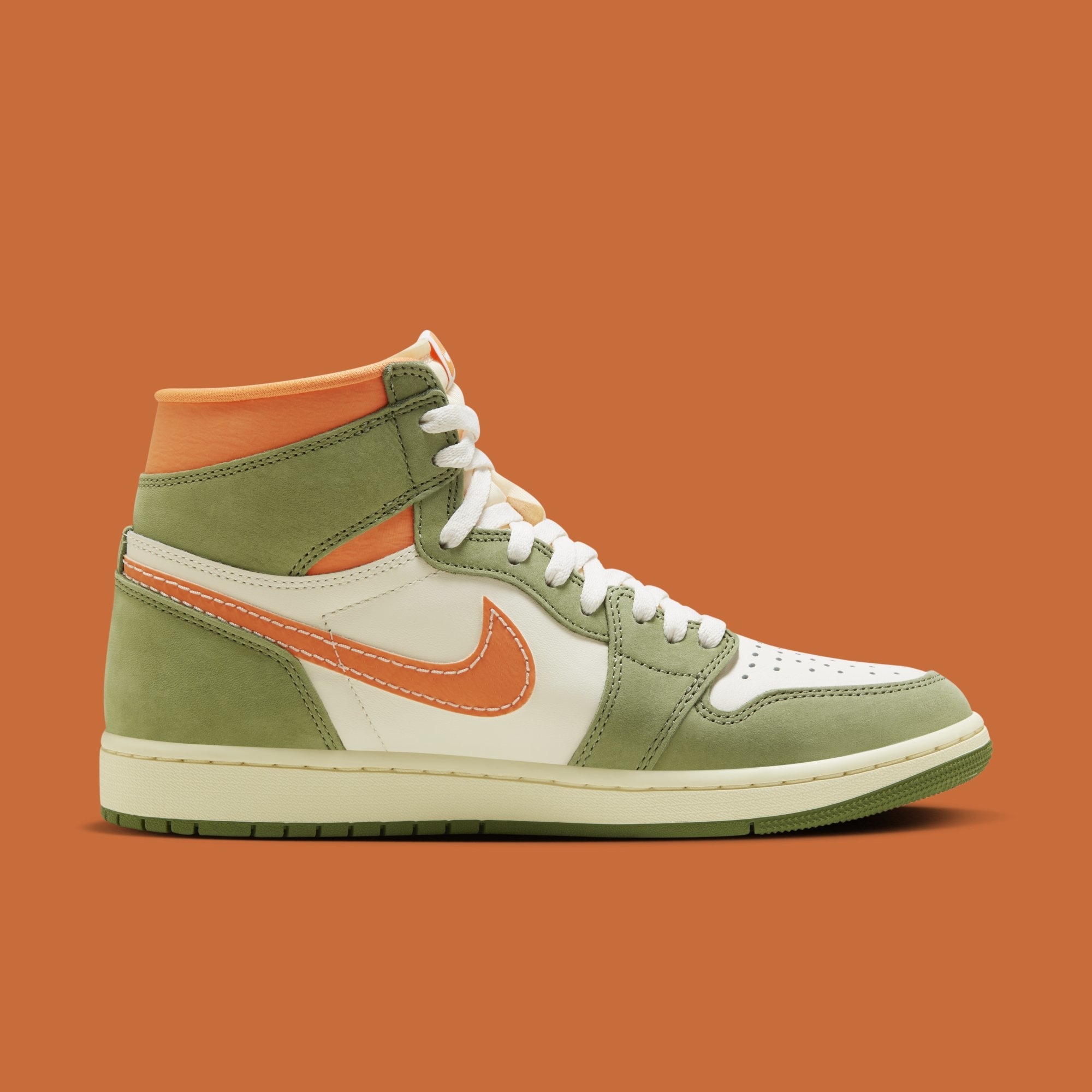 Jordan 1 green sale and orange