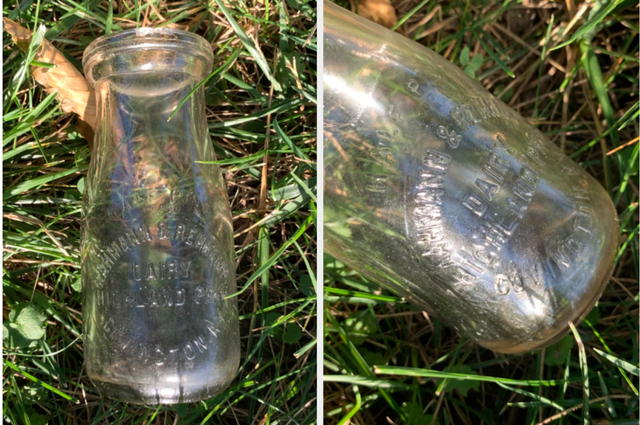 An old milk bottle