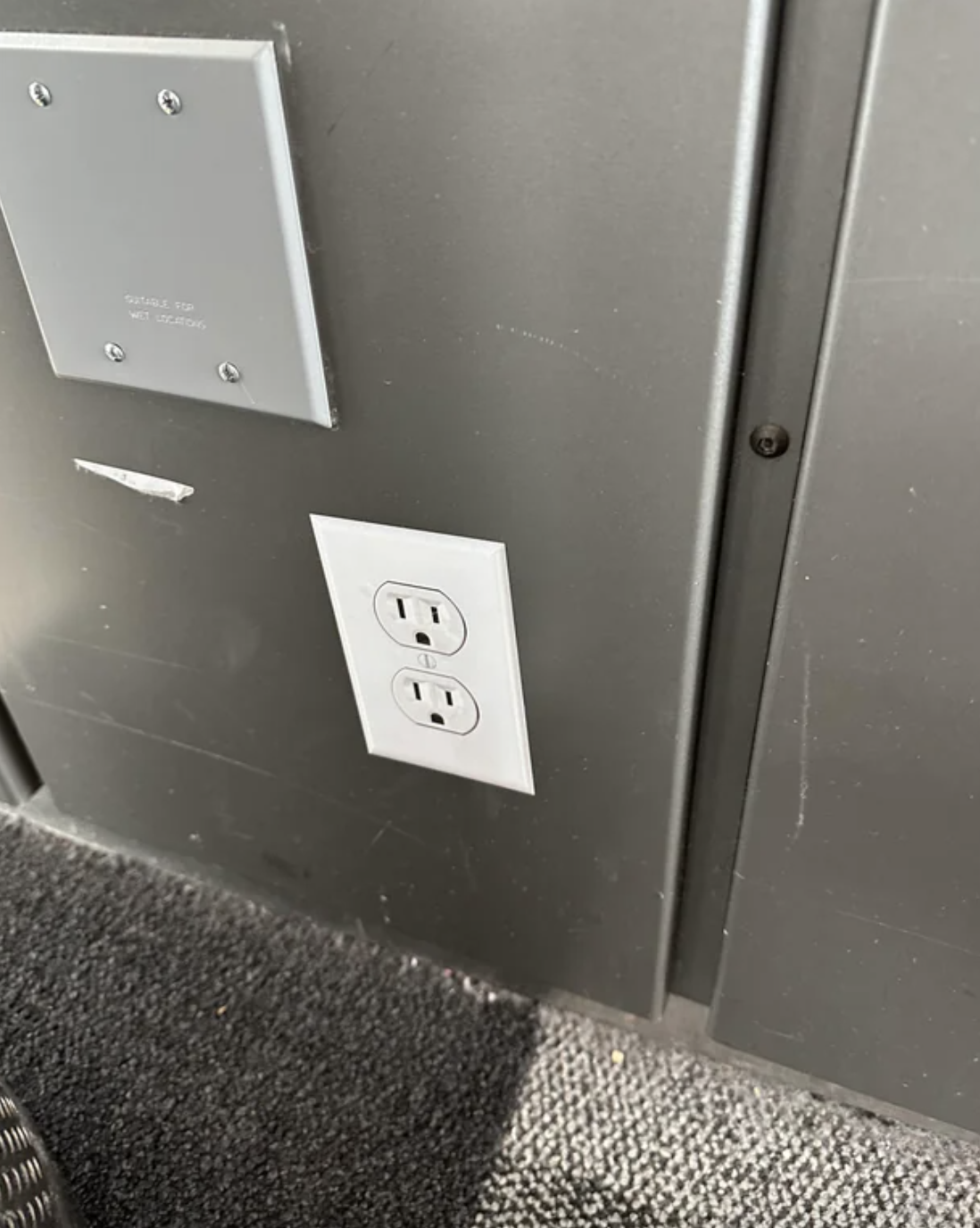 A wall outlet